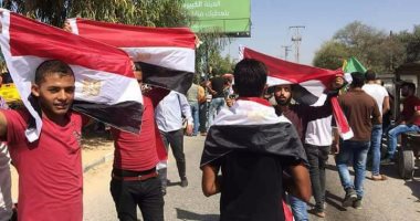 أعلام مصر وصور الرئيس السيسى تزين شوارع غزة مع وصول حكومة الوفاق