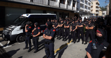 اعتقال 14 شخصا خلال تظاهرة ضد القضاء فى برشلونة