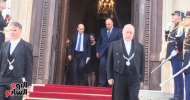 وزير خارجية فرنسا لشكرى: لم يكن لأى دولة تحقيق المصالحة الفلسطينية إلا مصر 