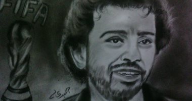 رسام يشارك ببورتريه لـ"محمد صلاح" ويتمنى إحرازه هدفًا فى الكونغو