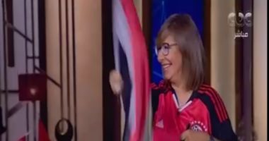 لميس الحديدى تنهار على الهواء بعد تأهل مصر لمونديال روسيا 2018