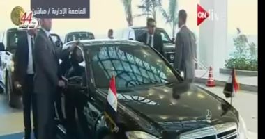 الرئيس السيسي يغادر العاصمة الإدارية الجديدة بعد تدشين عدة مشروعات