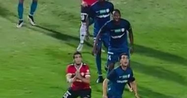 فيديو.. محمد مجدى يسجل هدف إنبى الأول أمام المقاولون والنتيجة 2 / 1 للذئاب