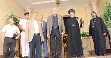 محافظ جنوب سيناء يلتقى أسقف المحافظة لإقامة قداس ذكرى ضحايا الطائرة الروسية