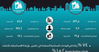  كتاب وصف مصر: 74% زيادة فى الوحدات السكنية المنفذة خلال عامين 