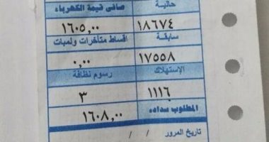كهرباء الإسكندرية: تقسيط قيمة تأمين الاستهلاك على الفاتورة بـ6.5 جنيه