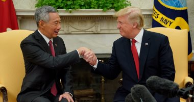 بالصور.. ترامب يستقبل رئيس وزراء سنغافورة بالبيت الأبيض