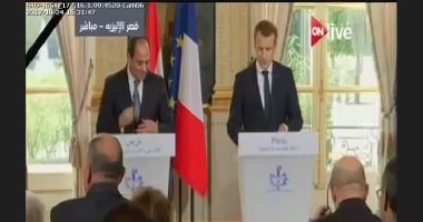 ماكرون: أمن مصر من أمن فرنسا وملتزمون بتعزيز علاقات البلدين