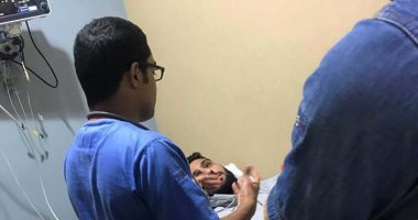 شاهد.. أحمد الشناوى فى المستشفى قبل مواجهة دجلة