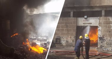  إخماد حريق اندلع داخل مصنعين للغزل والنسيج بمدينة فوه فى كفر الشيخ 