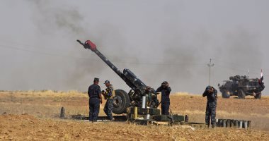 الحشد الشعبى يقصف بالمدفعية مواقع لتنظيم "داعش" شمال العراق