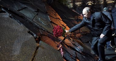 بالصور..بوتين يفتتح نصبا تذكاريا لضحايا عمليات التطهير لجوزيف ستالين