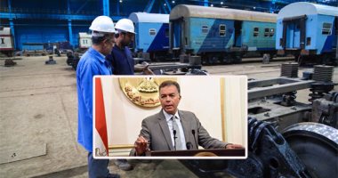 وزير النقل يتفقد ورش السكة الحديد بالتبين لمتابعة تأهيل الجرارات الأمريكية