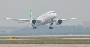 الطائرة الصينية "سى 919" تكمل ثالث طلعة تجريبية
