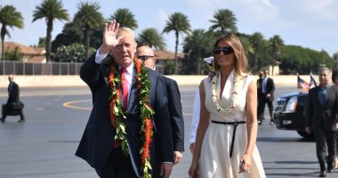 ترامب يصل جزيرة هاواى ويلتقى مسؤولين فى القيادة العسكرية بالمحيط الهادىء 