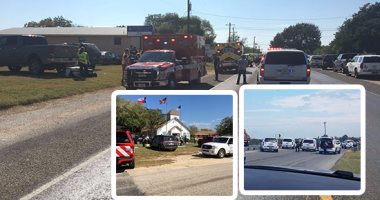 بالصور.. شبح "داعش" يخيم على تكساس.. مسلح يقتحم كنيسة ويقتل 27 شخصا ويصيب 15 على الأقل بالولاية الأمريكية.. والشرطة تقتل مطلق النار.. ووسائل إعلام: المشهد أقرب إلى المذبحة