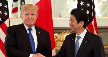 بالصور.. ترامب وآبى يبحثان التجارة والعلاقات الثنائية فى اليابان