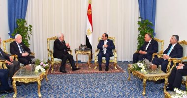 السيسى: مصر تواصل جهودها لاستئناف المفاوضات بين الفلسطينيين والإسرائيليين