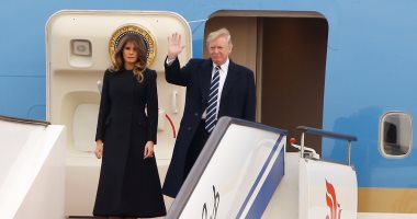بالصور.. ترامب يصل الصين برفقة زوجته فى إطار جولته الآسيوية