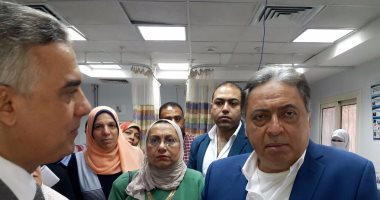 وزير الصحة يتفقد أعمال التطوير بمستشفى العامرية فى الإسكندرية