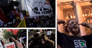 مظاهرات حاشدة فى البرازيل ضد إجراءات التقشف 