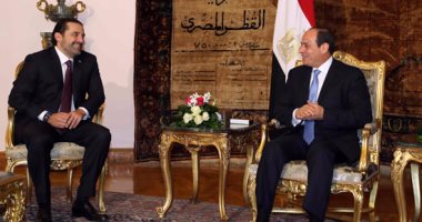 الرئيس السيسى يلتقى سعد الحريرى لبحث مستجدات الأوضاع فى لبنان والمنطقة (صور)