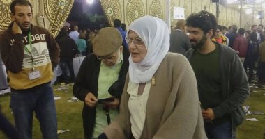 فيديو ..حسن يوسف وشمس البارودى فى انتخابات الجزيرة