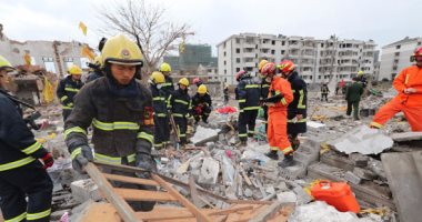 مصرع شخصين فى انفجار مصنع جنوب مدينة شنجهاى الصينية (صور)
