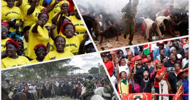 60 ألف شخص يشاركون فى حفل تنصيب رئيس كينيا.. والشرطة تطارد المعارضة