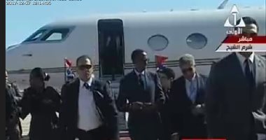 رئيس رواندا يصل مطار شرم الشيخ للمشاركة فى منتدى أفريقيا 2017