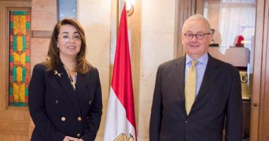غادة والى تلتقى سفير إيطاليا بالقاهرة لبحث تعزيز فرص التعاون بين البلدين