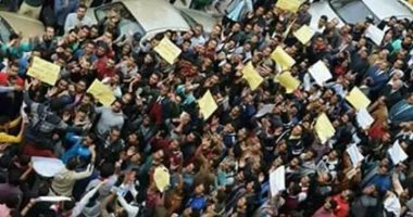 قارئ يشارك بصور لمسيرة طلابية بجامعة سوهاج تضامنا مع القدس 