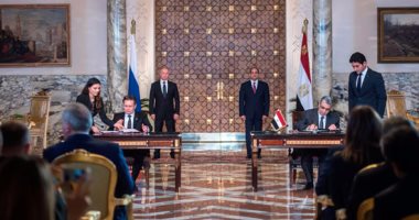 فلاديمير بوتين: نولى اهتماما كبيرا لعلاقات الصداقة مع مصر (صور)
