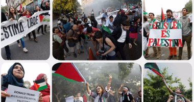 تظاهرات تحت شعار "القدس عربية" فى تشيلى