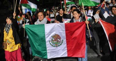 صور.. احتجاجات حاشدة بالمكسيك ضد اعتراف أمريكا بالقدس عاصمة لإسرائيل