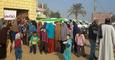 مستقبل وطن ينظم قافلة طبية لمواطنى قرية "كوم أبو خلاد" ببنى سويف 