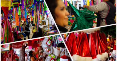 أزياء "سانتا كلوز" تزين أسواق المكسيك احتفالا بالكريسماس