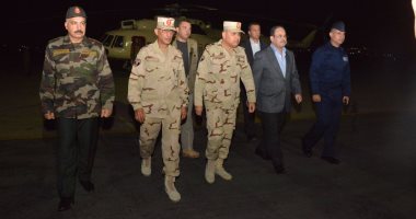 المتحدث العسكرى ينشر فيديو عودة وزيرى الدفاع والداخلية من شمال سيناء