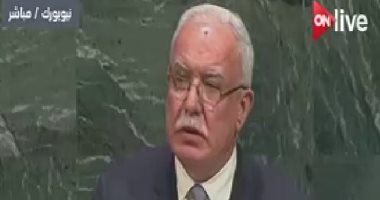 وزير خارجية فلسطين: لن يثنينا الفيتو أو التهديدات ونحتكم للقانون الدولى