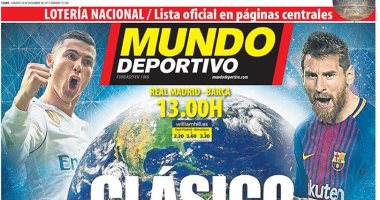 الكلاسيكو بين ريال مدريد وبرشلونة حديث الصحافة الإسبانية.. صور