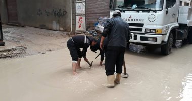 صور.. نوة الفيضة تغرق غرب الإسكندرية و تسبب ارتفاع منسوب الماء بالشوارع