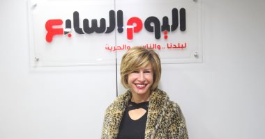 أمينة شلباية تزور اليوم السابع وترد على أسئلة القراء فى الموضة والتجميل  