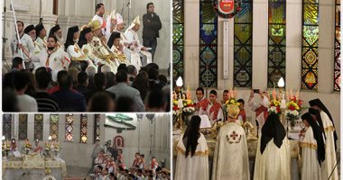  الكنيسة الكاثوليكية تحتفل بقداس عيد الميلاد بحضور مندوب الرئيس ووزيرة الهجرة 