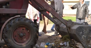 رئيس مدينة المحلة يشن حملات النظافة اليومية داخل القرى