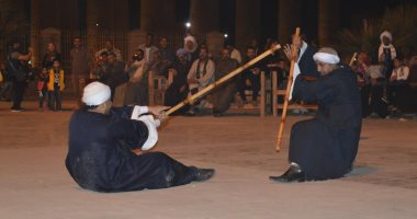 انطلاق الدورة العاشرة من مهرجان التحطيب فى ساحة أبو الحجاج بالأقصر