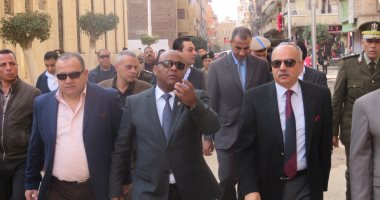 صور.. ​مساعد وزير الداخلية لوسط الدلتا يتفقد خدمات تأمين الكنائس بطنطا