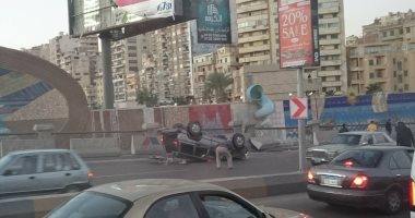 مصرع طفل وإصابة 3 آخرين فى حادث انقلاب سيارة بمصر القديمة 