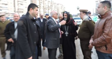 صور ..مدير أمن البحيرة يتفقد تأمين الكنائس بمدن كفرالدوار و رشيد و أبوحمص
