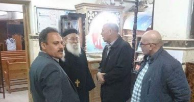 رئيس مدينة المحلة يتفقد الحالة الأمنية بمحيط الكنائس