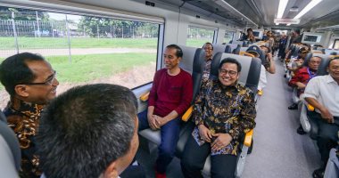 إندونيسيا تطلق قطار جديد يربط المطار الدولى للعاصمة بمركز المدينة..صور